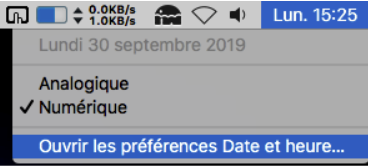 Modifier l'heure de votre ordinateur sous MAC